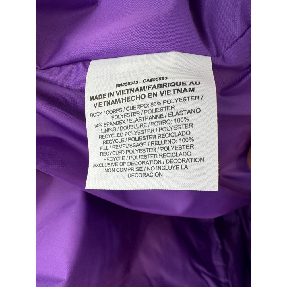 Nike Golf Sport Vest Patterned Purple Full Zip Women's Size Small 619787-560 NEW - Picture 5 of 7